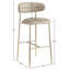Tabouret de bar rembourré en cuir Lupita-840074833-840074834