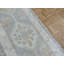 Tapis de couloir de noué à la main gris en Tapis décoratif laine de conception unique 2 pi 6 po x 13 pi 7 po buzard