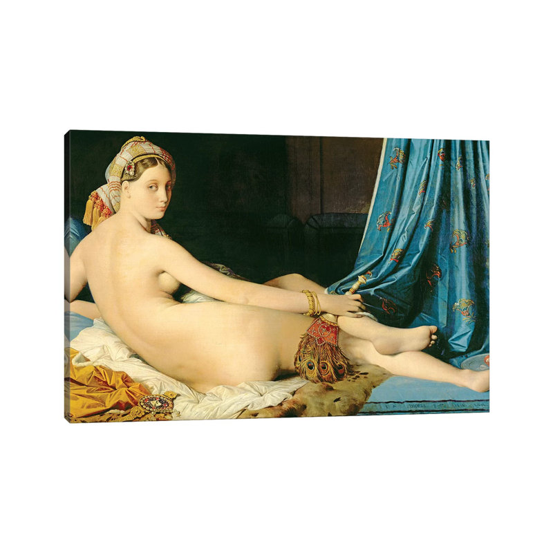 The Grande Odalisque, 1814 by Jean-Auguste-Dominique Ingres - Wrapped Canvas Print, 101.6 cm H x 66.04 cm W x 1.91 cm D