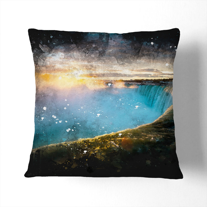 Square Throw Cushion, 40cm H x 40cm W x 15cm D