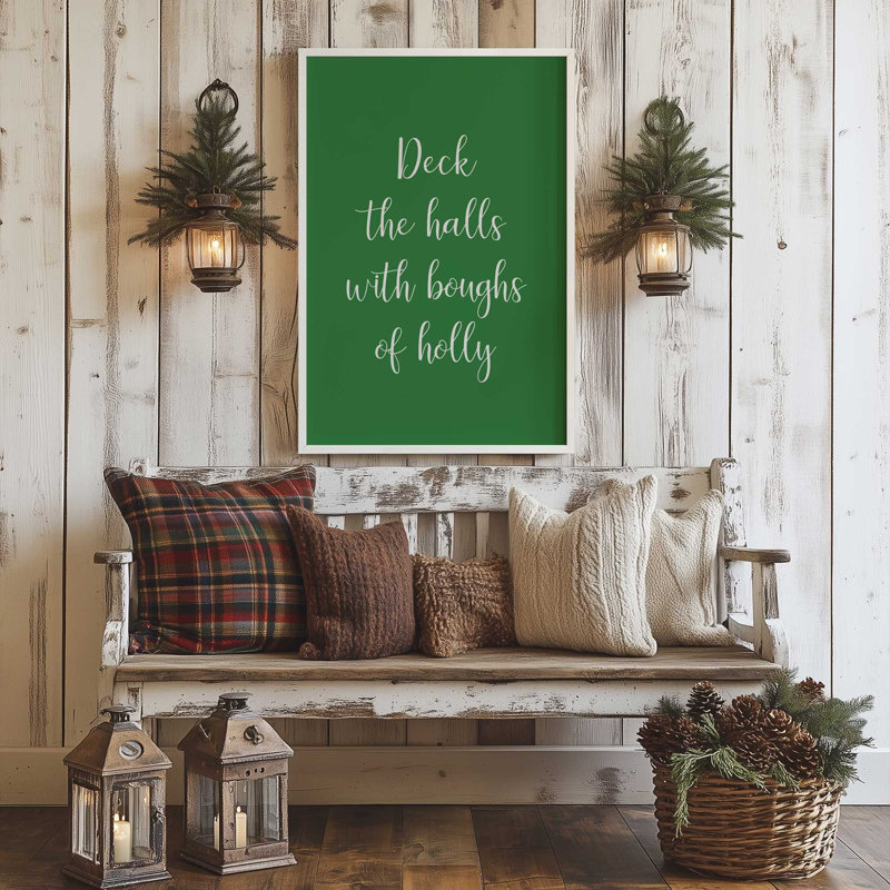Deck the Halls Art Print, 16" x 20", Polished Gold