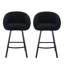 Absalom Modern Swivel Upholstered 67.5cm Sherpa Counter Stool with Metal Frame (Set of 2)-1494239772-1494239762