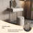 19.69"Cream-style Compact Solid Wood Vanity Table