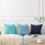 Coussin décoratif en velours côtelé rayé, coussin décoratif texturé de couleur unie-128824446-128824453-129024974