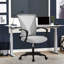 Fauteuil de bureau ergonomique à hauteur réglable et pivotant avec accoudoir lombaire pour bureau personnel-1314035657