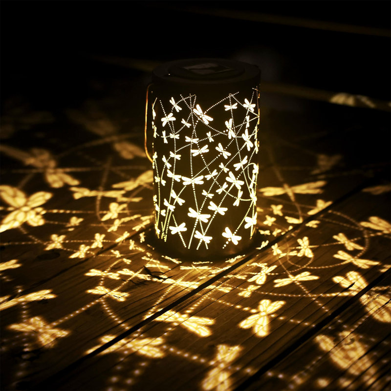 Small Dragonfly Solar Lantern - Decorative Garden Light