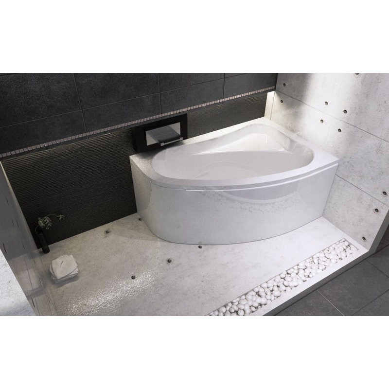 x Corner Soaking Acrylic Bathtub