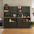 Pantry Storage Cabinet With Microwave Stand-2089171958
