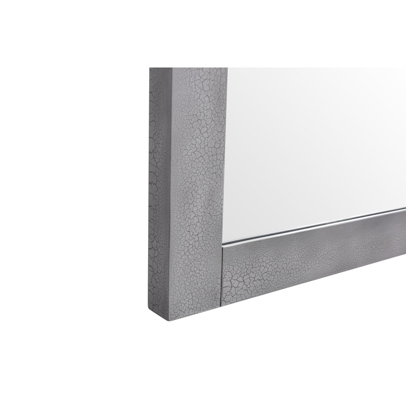 Halden - Modern Grey Crackle Mirror