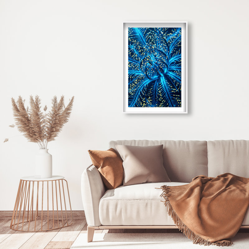 Neon Bloom Print by Oliver Gal, 37.5"H x 25.5"W, White Shadowbox