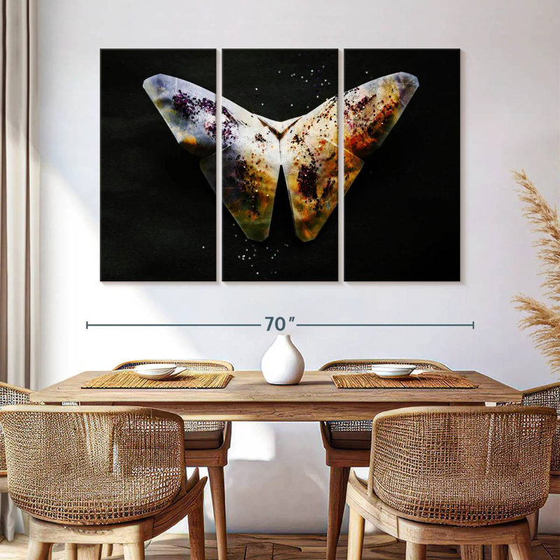 Origami papillon Kerner, H 42 po x l 65 po