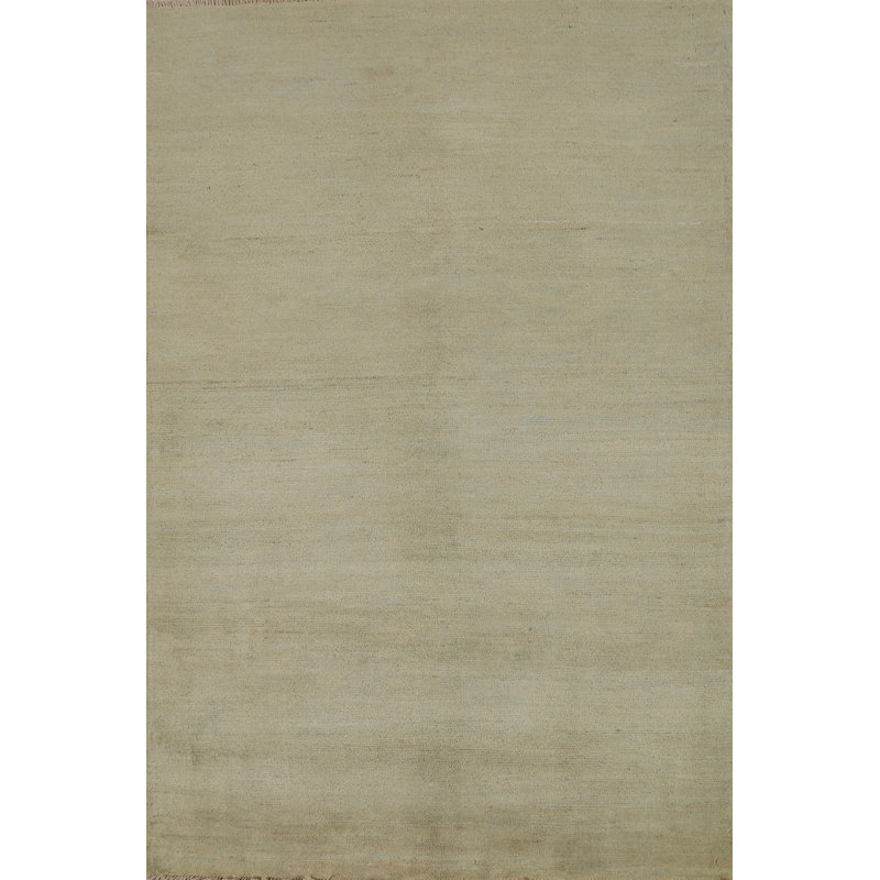 Green Gabbeh Modern Accent Rug 4x6