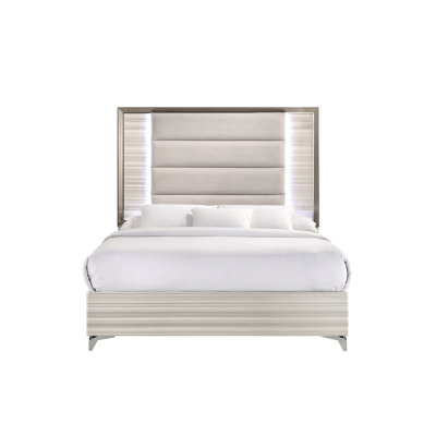 STAR WHITE BED WITH LED