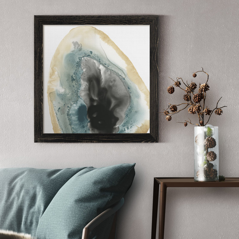 Reproduction d'art sur toile encadrée Crode Geodes III, H 31,5 po x l 31,5 po x P 1,5 po, Cadre noir