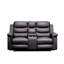 Causeuse inclinable avec housse de console centrale