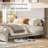 Solid Wood Platform Bed, Rustic Bed Frame With 51.2" Tall Slatted Headboard, Wooden Slats & Metal Support, No Box Spring Needed/noise Free-1591225331-1591225337