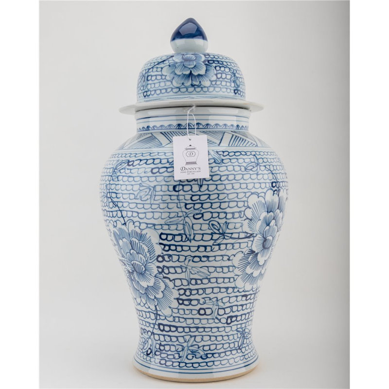 Handmade Porcelain Ginger Jar