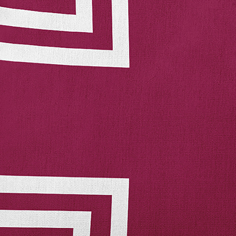 Housse et insert de coussin rectangulaire en polyester pour l'intérieur et l'extérieur, Rouge marron