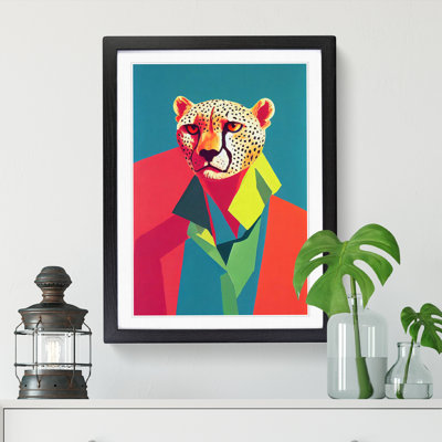 Pop Art Cheetah - Picture Frame Print
