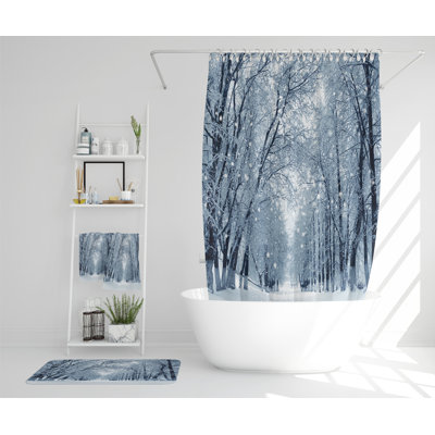 Neemah Polyester Shower Curtain Set
