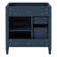 Meuble-lavabo de salle de bain de 30 po sans lavabo supérieur, armoire de rangement moderne avec 2 tiroirs et un tiroir rabattable (BASSIN INCLUS)-131660308