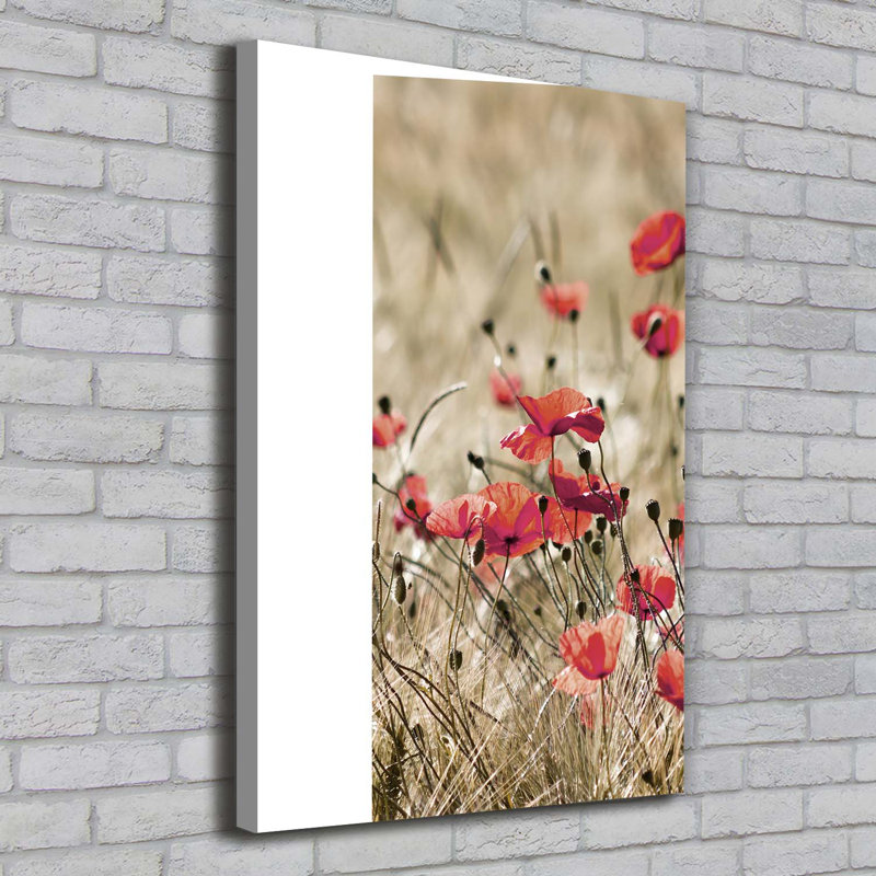 Field Flowers - Wrapped Canvas Print