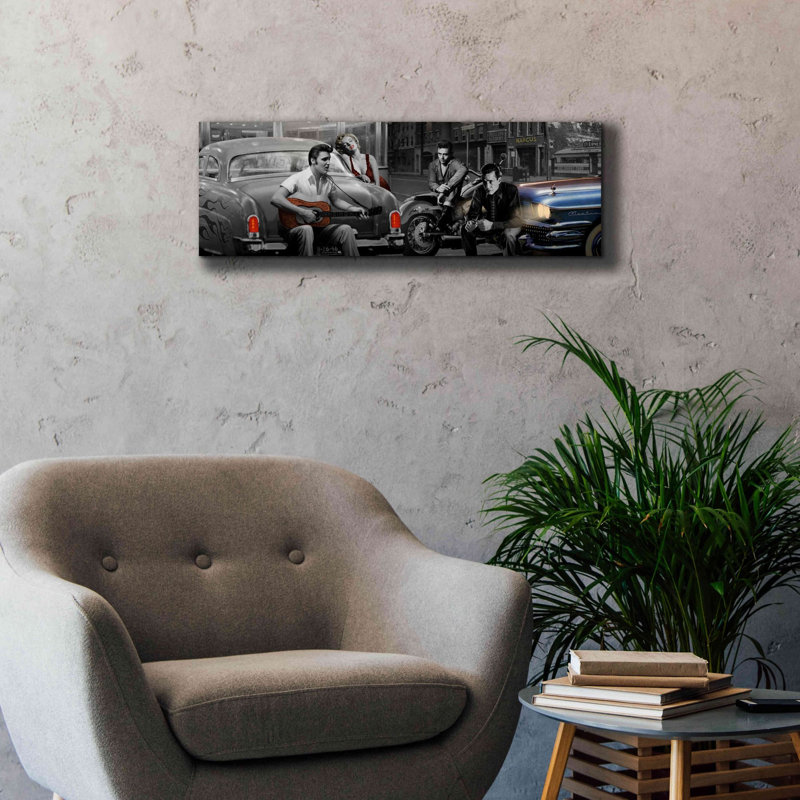 «Legendary Crossroads» par Chris Consani, art mural sur toile, H 12 po x l 36 po x P 1,5 po