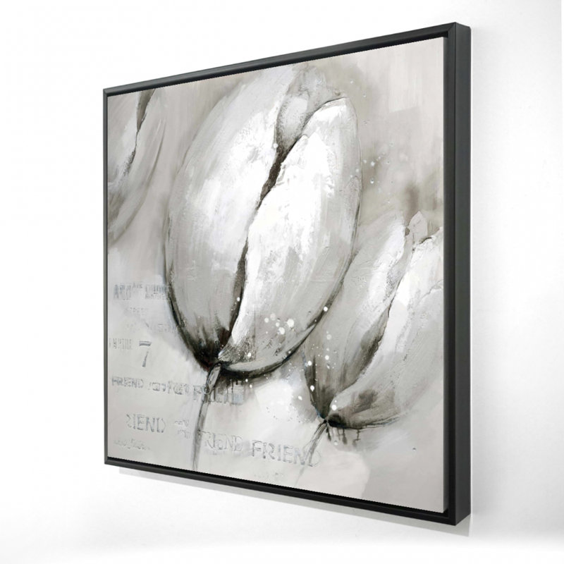 "Tulipes contemporaines" sur toile