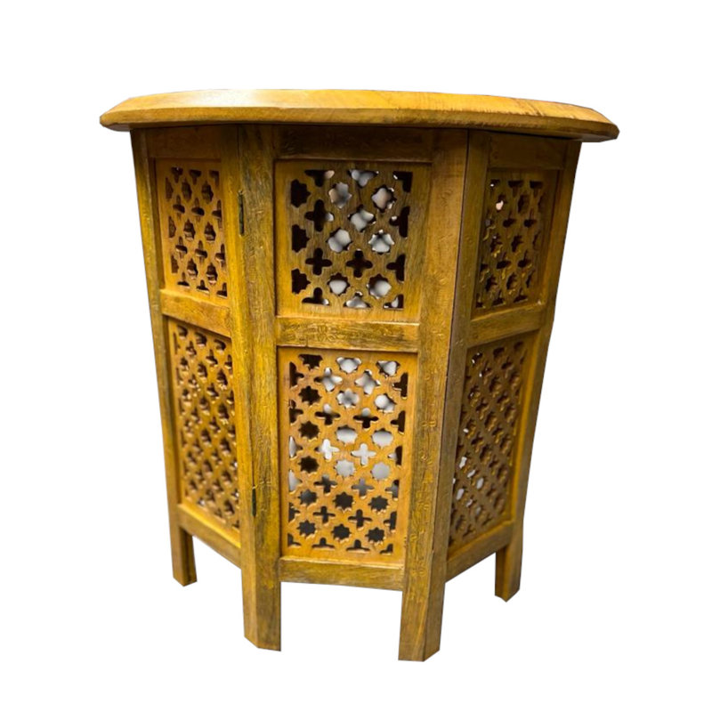 Abbeyville Frame End Table, Mahogany, 38cm H x 38cm W x 38cm D