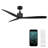 Spinster 60'' Smart Ceiling Fan with LED Light and Bluetooth Remote Control Included-192972116