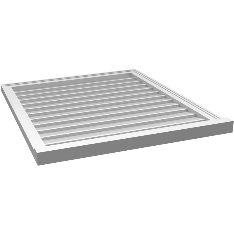 Cadre de seuil Brickmould, brun clair apprêté, H 36 po x l 32 po x P 2 po
