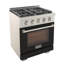KUCHT Professional 30 po 4,2 pieds cubes Cuisinière au gaz naturel et four à convection en noir avec brûleurs True Simmer-97805570-97805564
