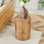 Table basse cylindrique de style industriel