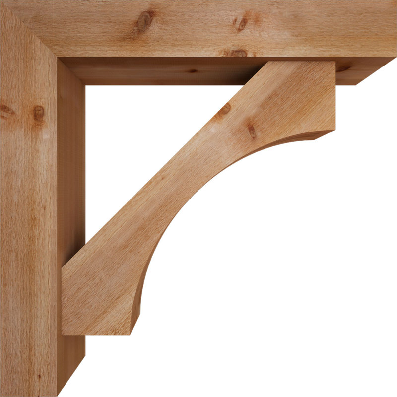 Support Westlake Block avec support décalé, 42 x 42, Cèdre rouge occidental de l 8 po (scié brut)