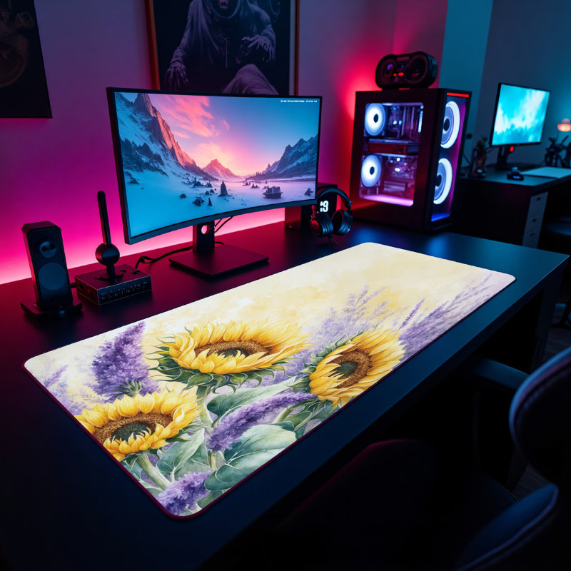 Polyester Desk Pad, 14.4x12.1