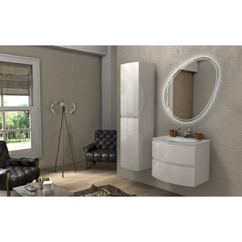 Lavabo de salle de bain intégré en U Aigneis