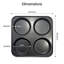 Besto 4 Cup Non-Stick Stainless Steel Muffin Pan with Lid