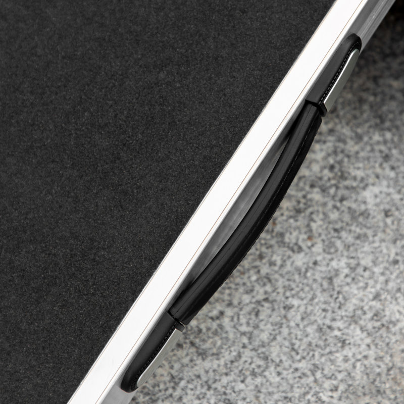 HomCom Metal Foldable 48'' L Threshold Ramp, 1.5" H x 28.25" W x 24" L
