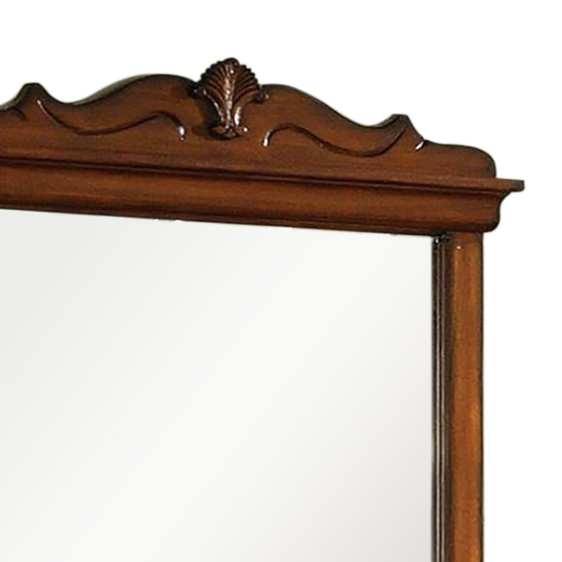 Miroir Arngerus au fini chêne foncé