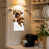 Tan Labradoodle Jumping Art