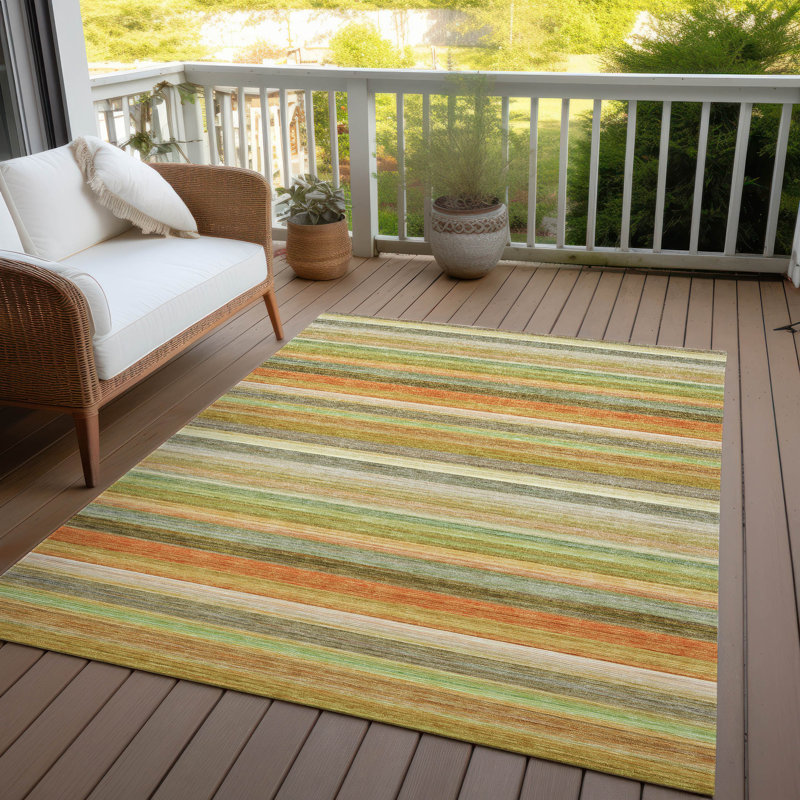 Tapis intérieur / extérieur Kinslee, Rectangle 2 pi 6 po x 3 pi 10 po