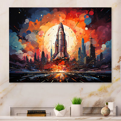 " Expressionist Space Shuttle Burst I "