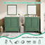 Ensemble de meuble-lavabo 60 po avec lavabos doubles (séparés), lavabos doubles en céramique (miroir non inclus)-712012375