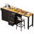 Arlonda 74.8" Kitchen Island With Storage And  Extendable Dining Table-1751796996