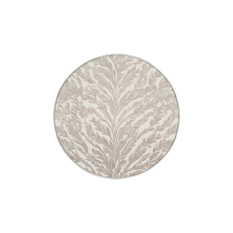 Machine Washable Beige Area Rug, Round 7'