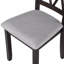Ensemble de salle à manger 3 pièces avec table à manger à abattants et 2 chaises de salle à manger rembourrées-230986060