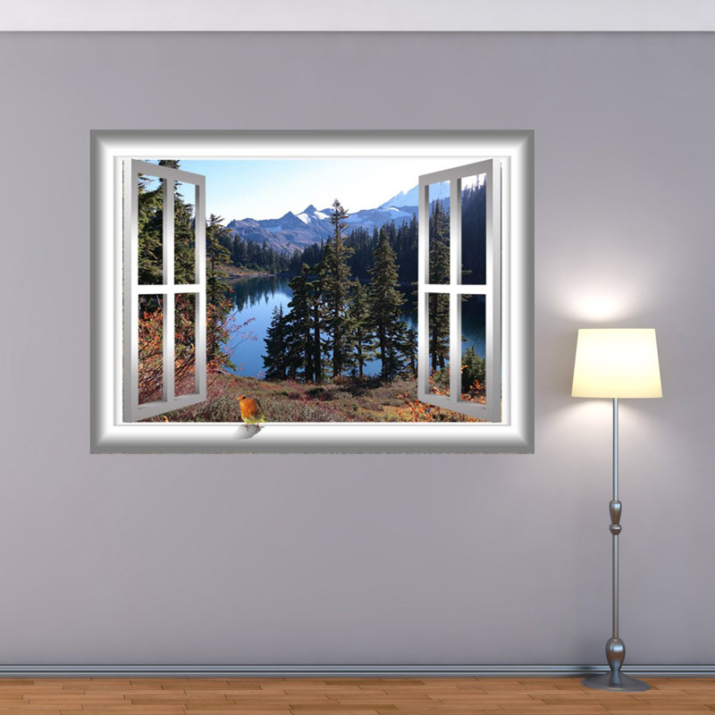 Landscape & Nature Wall Decal, 24" H x 30" W x 0.01" D
