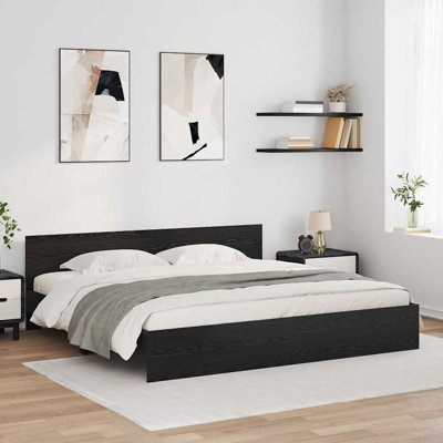  Bed Frame With Headboard Engineered Wood