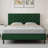 Bed Frame with Headboard, Upholstered Platform Bed with Button Tufted Desigh-93033534-93033533