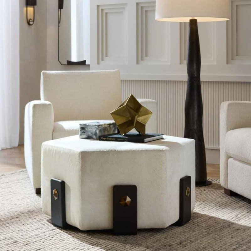 Ivonne Hexagon Ottoman